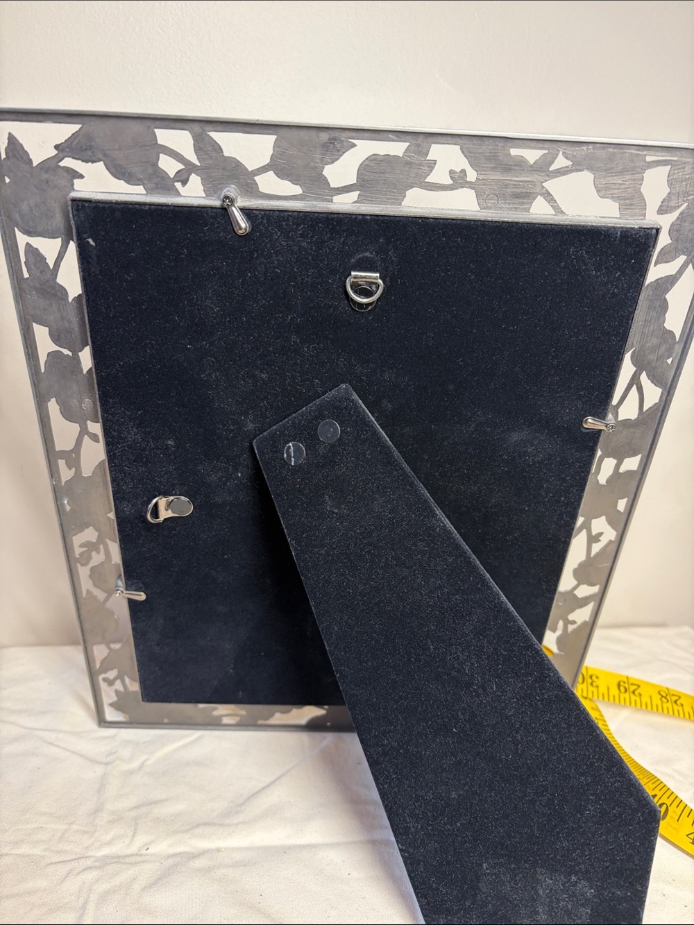 8 X 10” Floral Metal Picture Frame - Picture 7 of 9